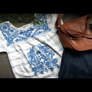 J Crew Soledad Embroidered Tunic